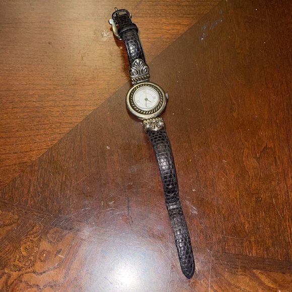 Brighton Stockholm lizard black strap watch - Picture 11 of 12